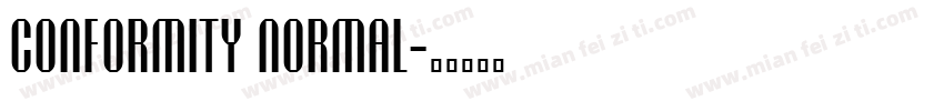 Conformity Normal字体转换